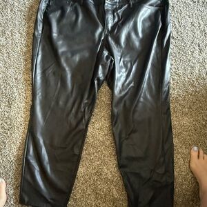Torrid Black Faux Leather Pants NWOT